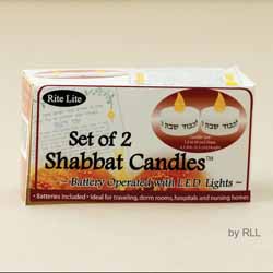 Shabbat Candles Battery Operated