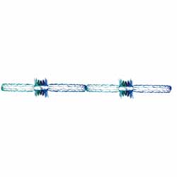 8" 4 Section Blue & Green Garland (71133)