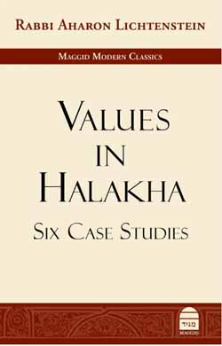 Values in Halakha