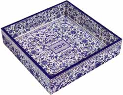 Matzah Tray- Passover blue
