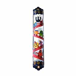 Mezuzah - Hand Painted Laser Cut - Train