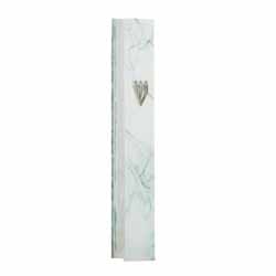 Glass Mezuzah 10cm- Beige