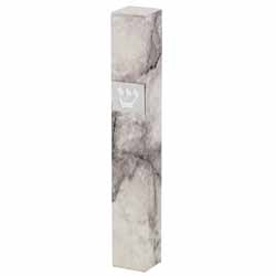 Plastic Mezuzah 15 Cm- "Gray Marble"