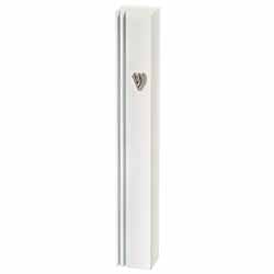 Aluminum Mezuzah 12 Cm with Metal "Shin"