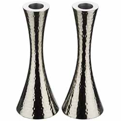 Hammered Aluminum Candlesticks