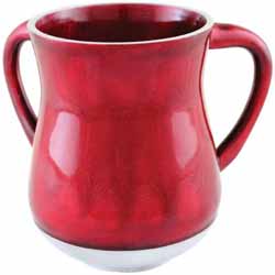 Aluminum Wash Cup Red Glitter