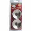 2-Pk. Safety Candle Holder Silver