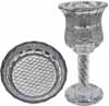 Kiddush Cup Crystal Silver Diamond