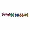 8" 12 Section Multi Colored Garland 71256