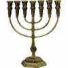 Menorah Temple 42cm GOLD
