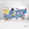 3D Happy Chanukah Decoration