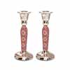 Tall Candlesticks - Maroon