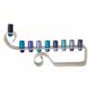 Hanukkah Menorah - Curl - Blue