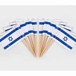 Isreali Flag Toothpick-100PK