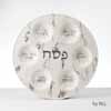 Marble Design Ceramic Seder Plate