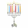 Silver Plated Candle Menorah