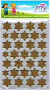 Puffy Star of David Stickers