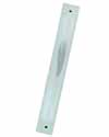 Glass Mezuzah Shin 12cm Silver