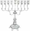 Elegant Silver Plated Menorah