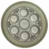 Glass Passover Plate 35 Cm - Off White