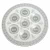 Glass Passover Plate 40 Cm - White