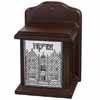 Elegant Dark Brown Tzedakah Box